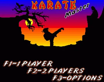 Karate Master screen shot title